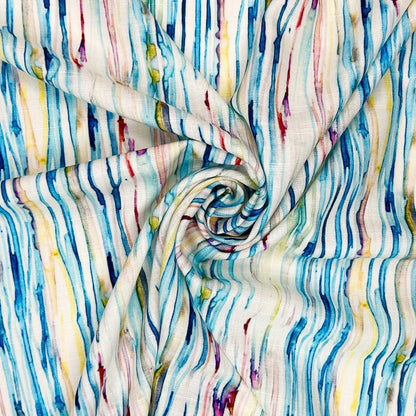 30% Linen 70% Viscose Fabric – Soft Linen-Viscose Dress Fabric 55" (142cm) Wide – 10M Folded