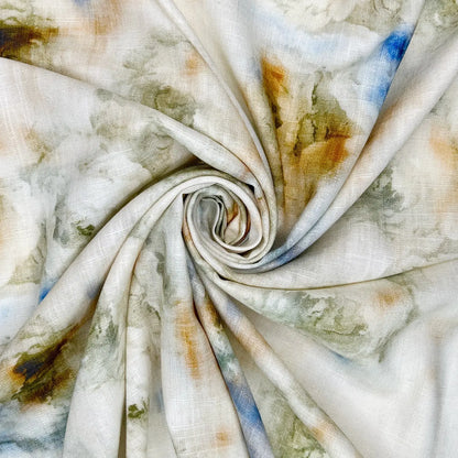 30% Linen 70% Viscose Fabric – Soft Linen-Viscose Dress Fabric 55" (142cm) Wide – 10M Folded