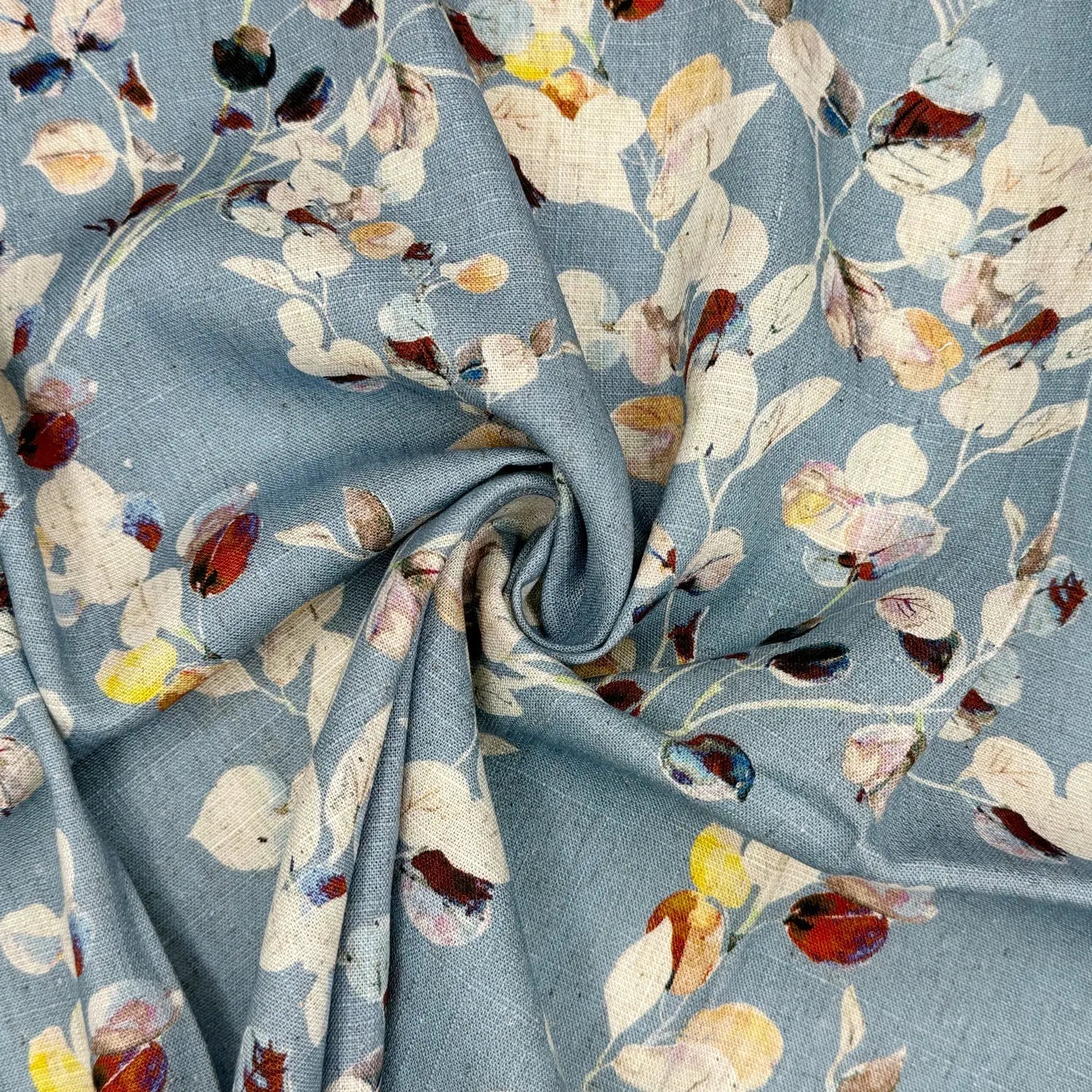 30% Linen 70% Viscose Fabric – Soft Linen-Viscose Dress Fabric 55" (142cm) Wide – 10M Folded