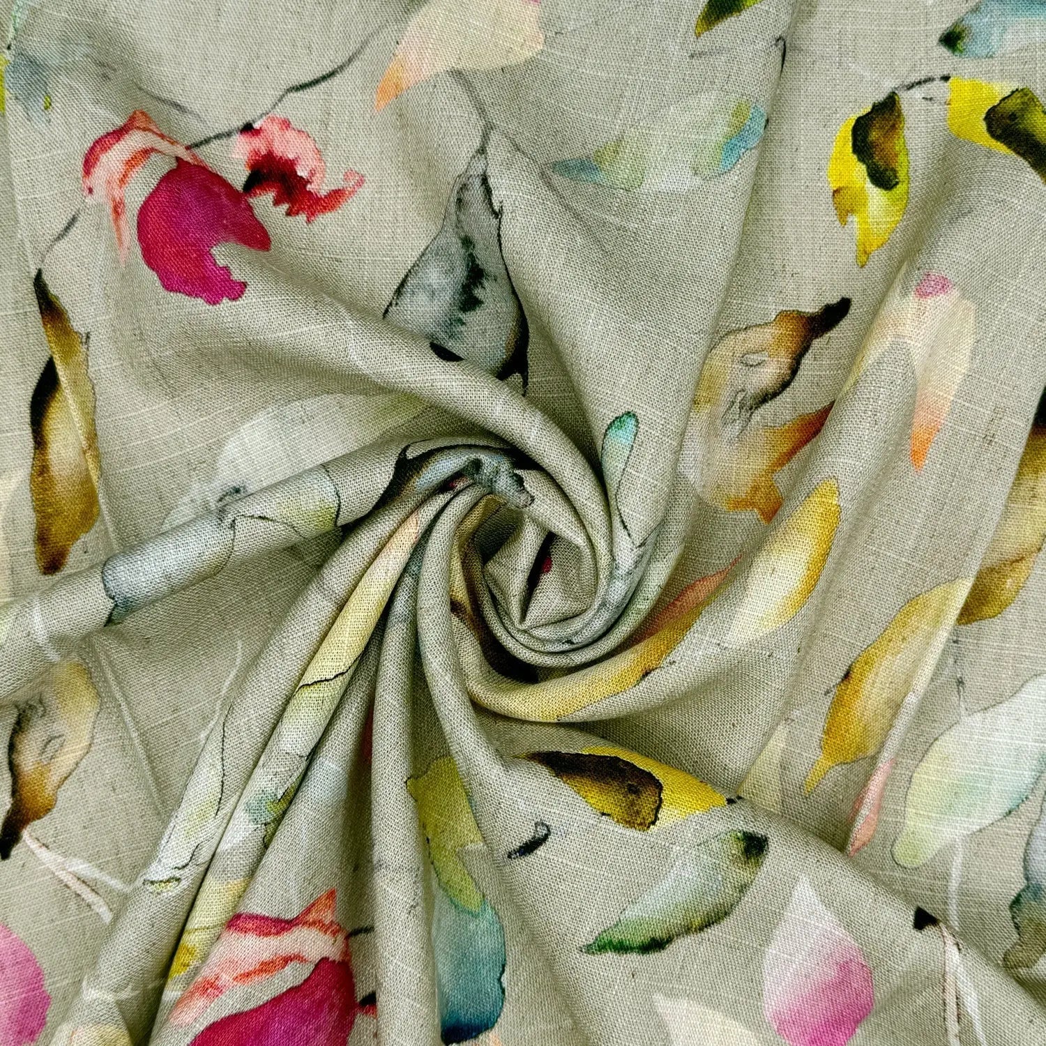 30% Linen 70% Viscose Fabric – Soft Linen-Viscose Dress Fabric 55" (142cm) Wide – 10M Folded