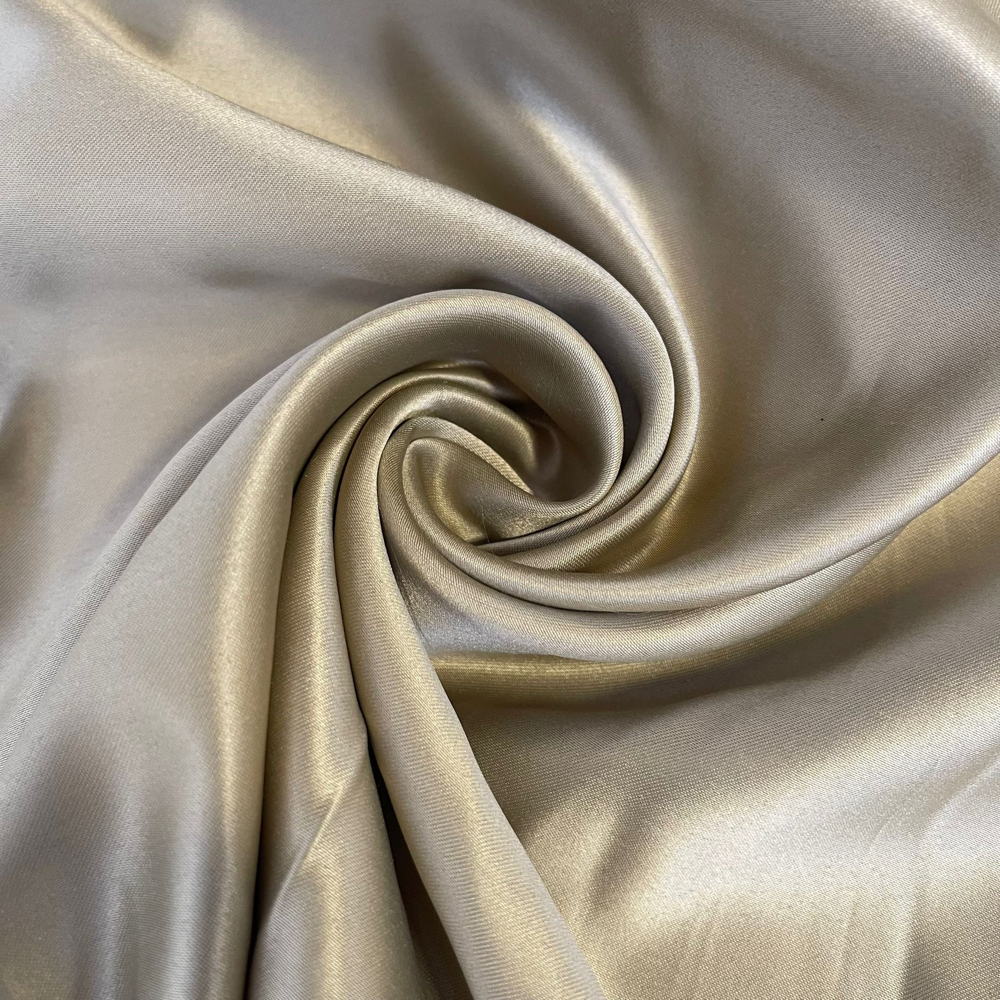 Light Weight Wedding Dull Duchess Satin Fabric Bridal Gown Dress Material 58" Wide By The Meter  Light Gold