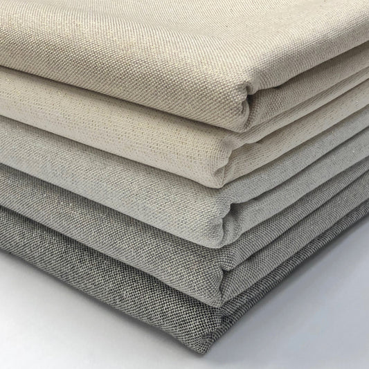 Plain Cotton Rich Sparkle Linen Look Panama Fabric | Solid Lurex Blend 200gsm 55" (140cm) Wide Craft & Home Décor Material – Sold by the Meter