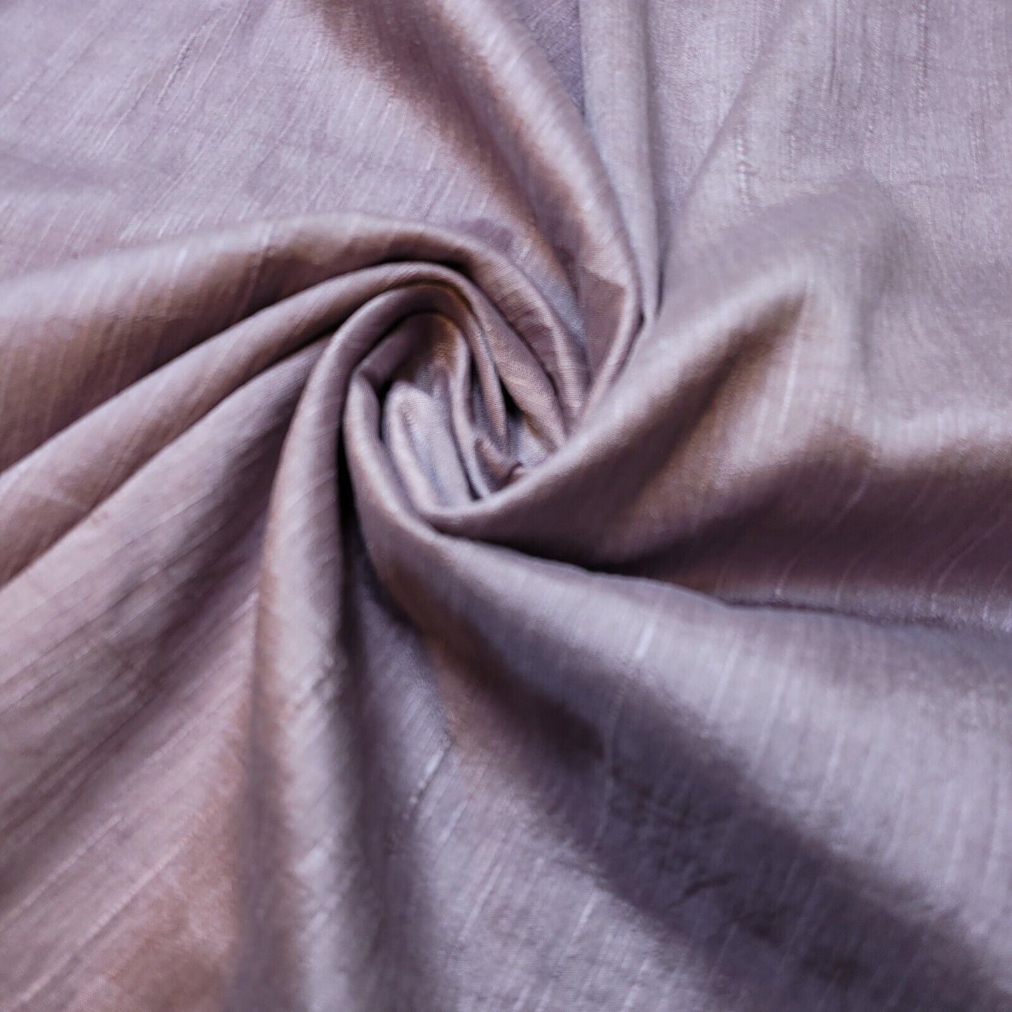 Plain Slub Faux Dupion Raw Silk Fabric – 100% Polyester – 44" Wide Upholstery, Bridal & Craft Material by the Metre