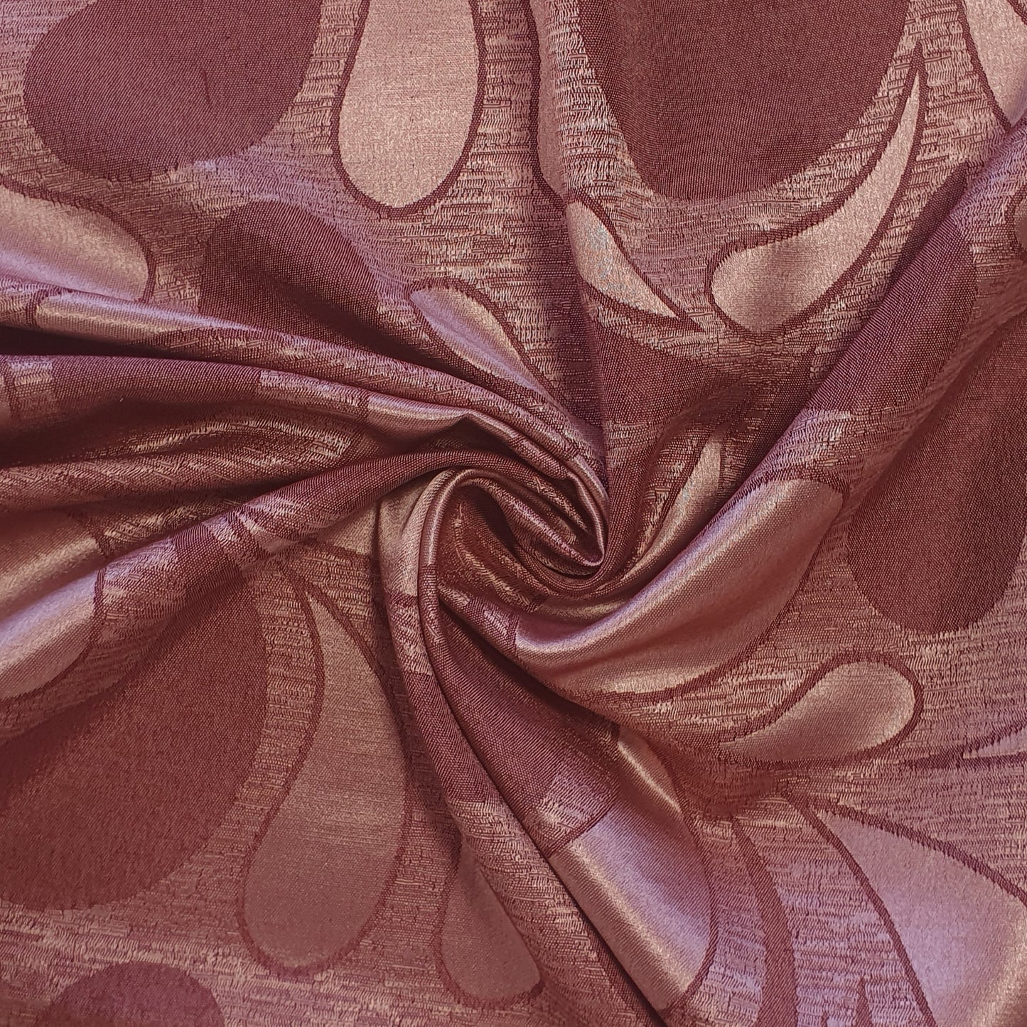 Luxurious Satin Jacquard Fabric – 58" Wide Upholstery & Dressmaking Material with Floral, Paisley, Stripe & Geometric Designs