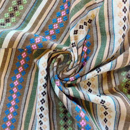 Mexicana Tapestry Stripe Fabric | Colour Woven Tapestry 142cm Wide – 15M Roll