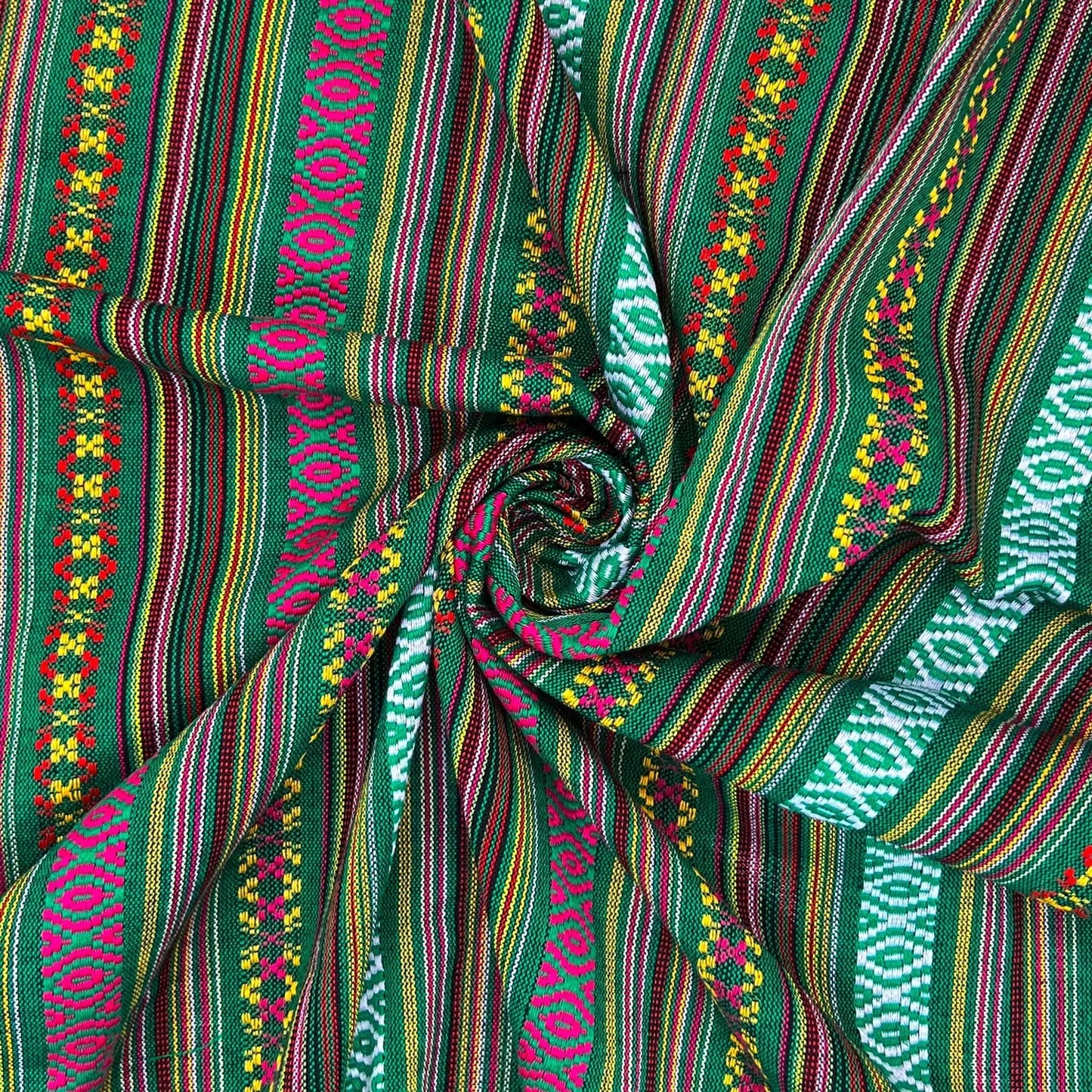 Mexicana Tapestry Stripe Fabric | Colour Woven Tapestry 142cm Wide – 15M Roll