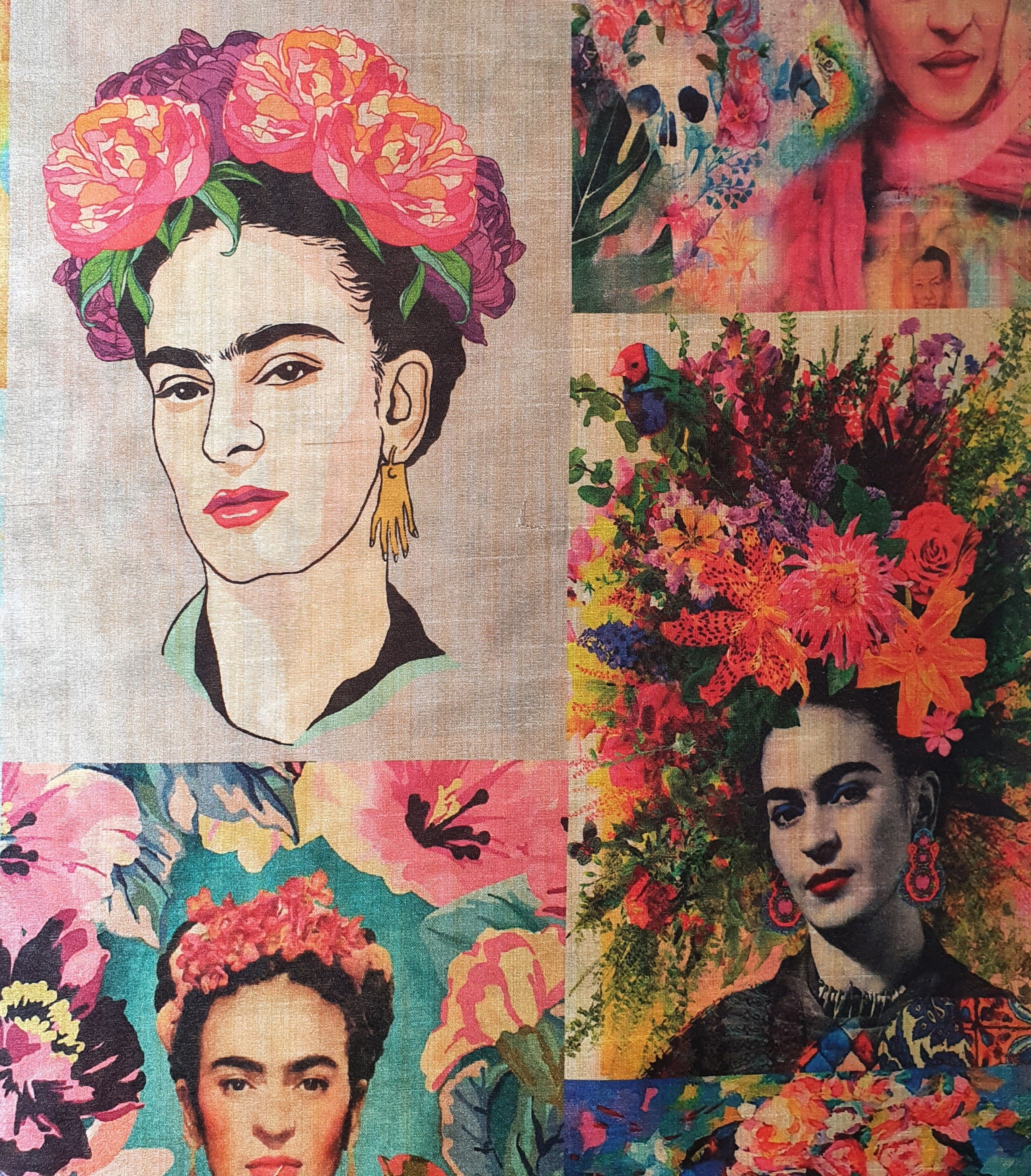 Polyester Faux Raw Silk Digital Print Fabric – 44