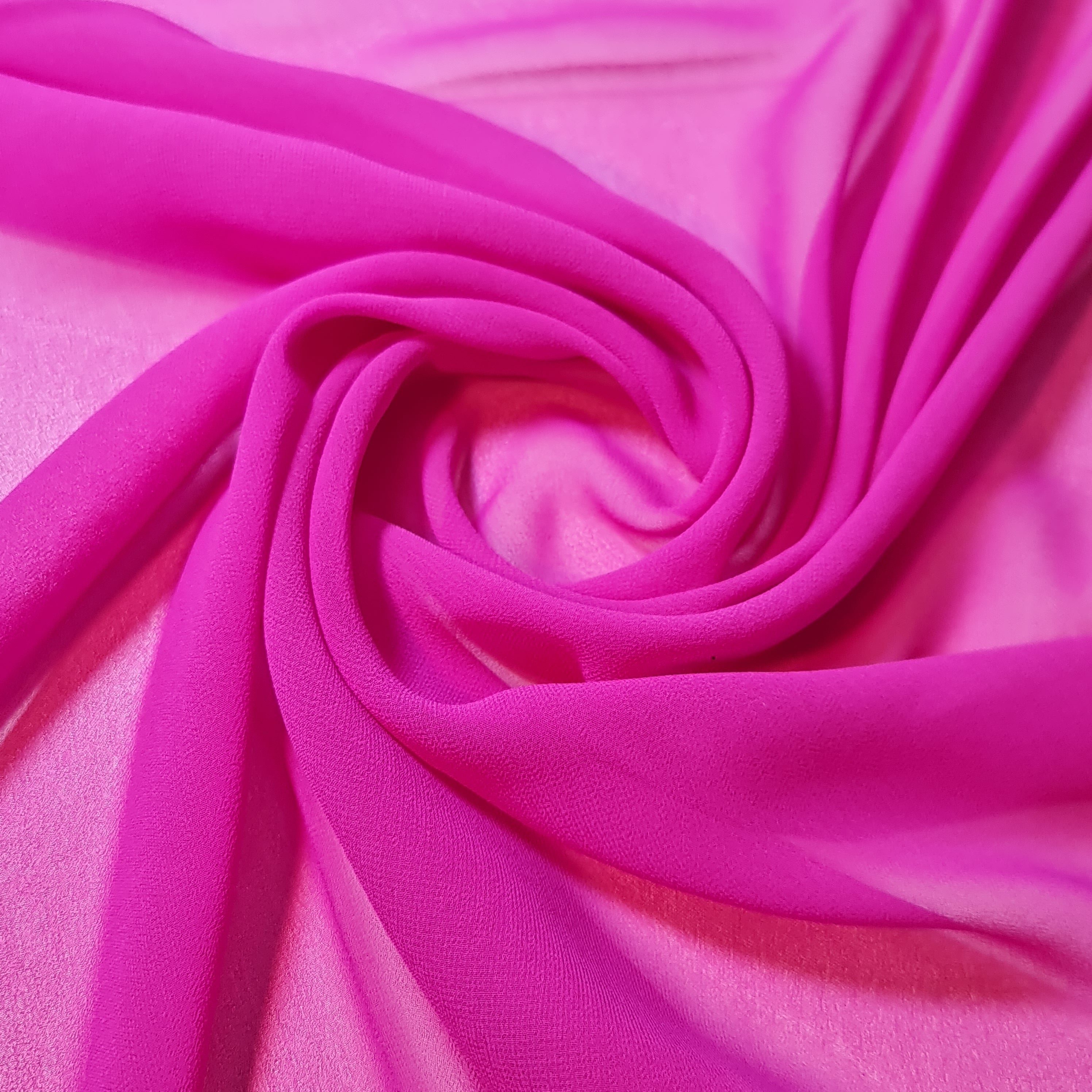 Chiffon Sheer Plain Soft Polyester Fabric – 44