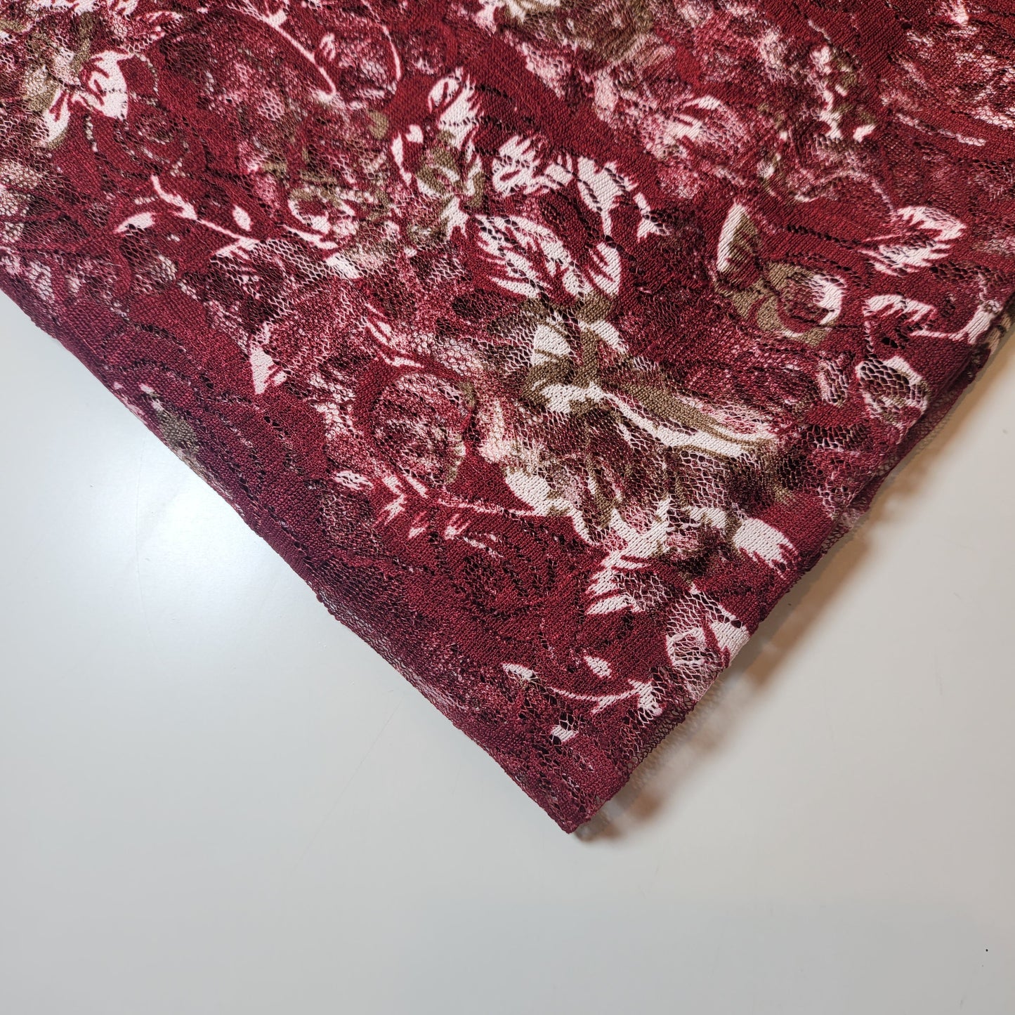 Budget Floral Lace Fabric – Soft Elegant Designer Dress & Craft Material, 58" Wide