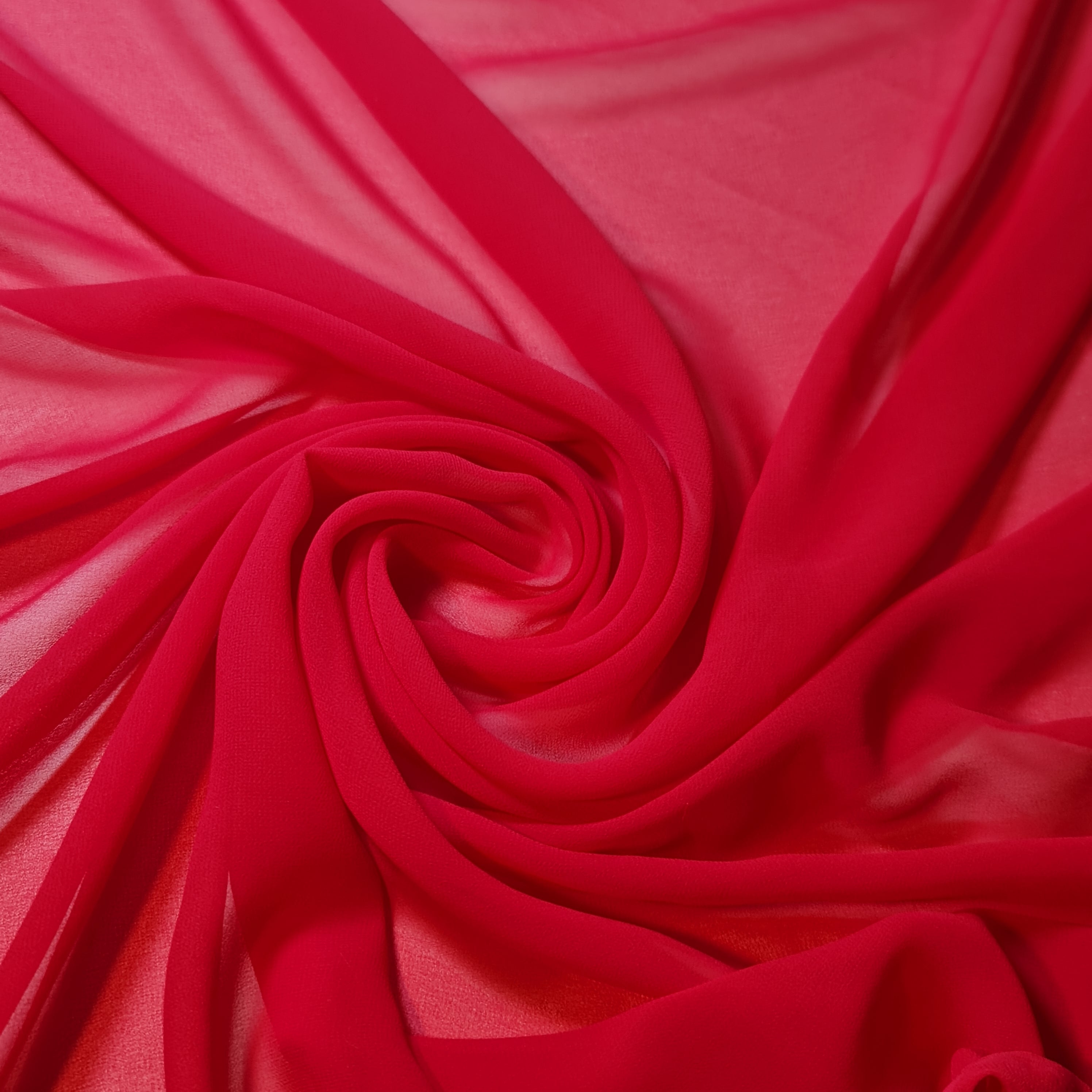 Chiffon Sheer Plain Soft Polyester Fabric – 44