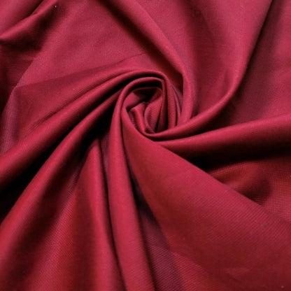 100% Cotton Dobby Jacquard Fabric | 58" (147cm) Wide Soft Woven Textile for Shirts, Dresses, Quilting & Craft – Sold by the Metre  Maroon