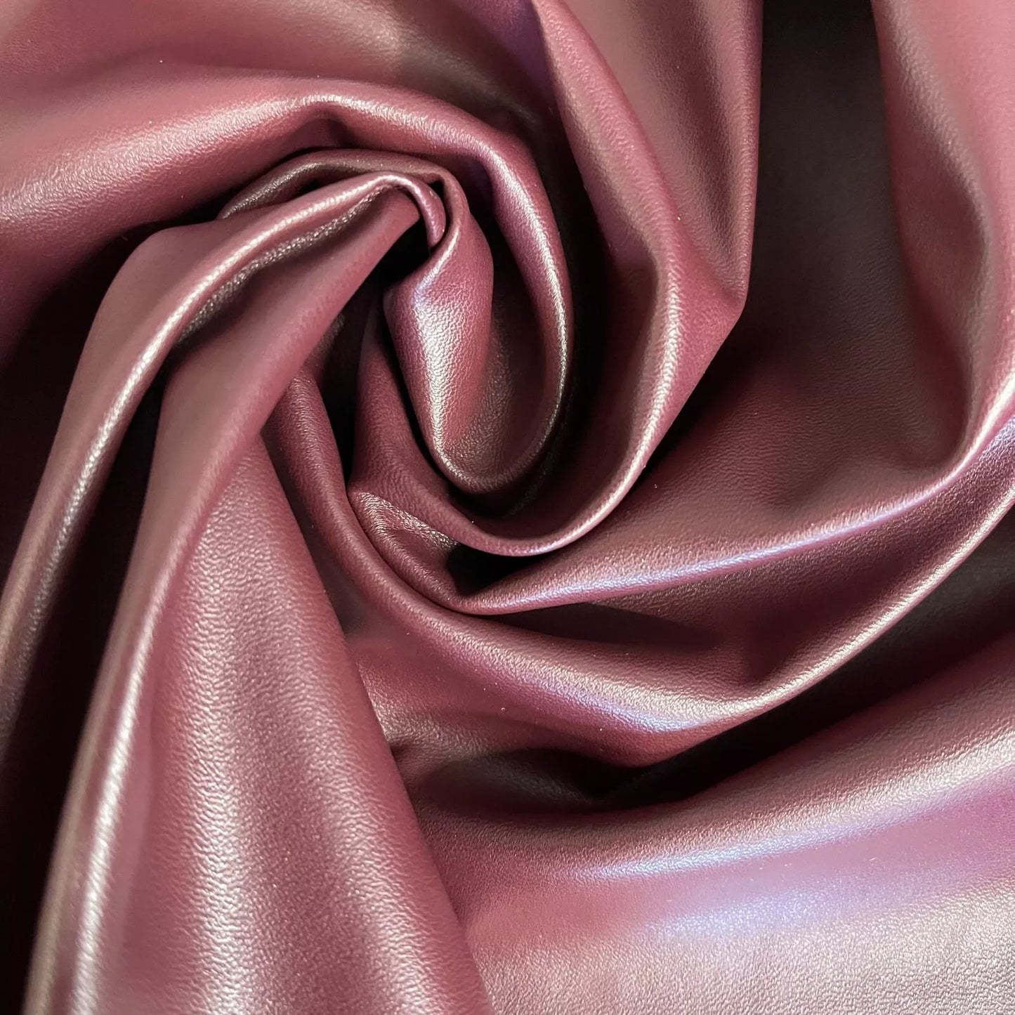 Plain Leather Look PVC Spandex Fabric – 58" Wide Stretch Faux Latex Material for Dresses & Crafts by the Metre