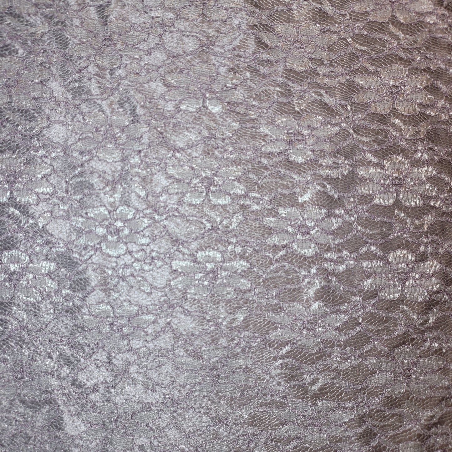 Premium Satin Bonded Lace Fabric – 58" Wide Designer Dress & Craft Material by the Meter