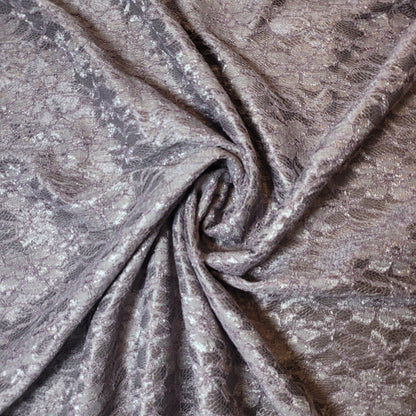 Premium Satin Bonded Lace Fabric – 58" Wide Designer Dress & Craft Material by the Meter