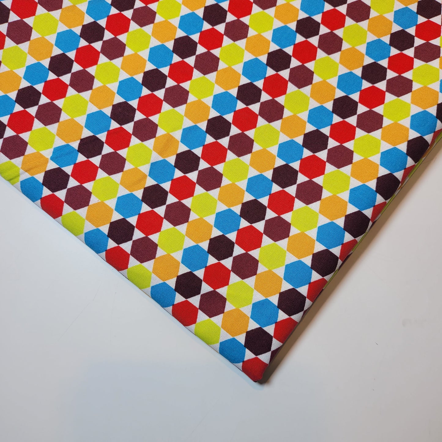 Soft 100% Cotton Floral Fabric for Kids’ Sewing and Quilting – 44" Wide, Perfect for Dresses and Crafts (Multi Hexagons #3)