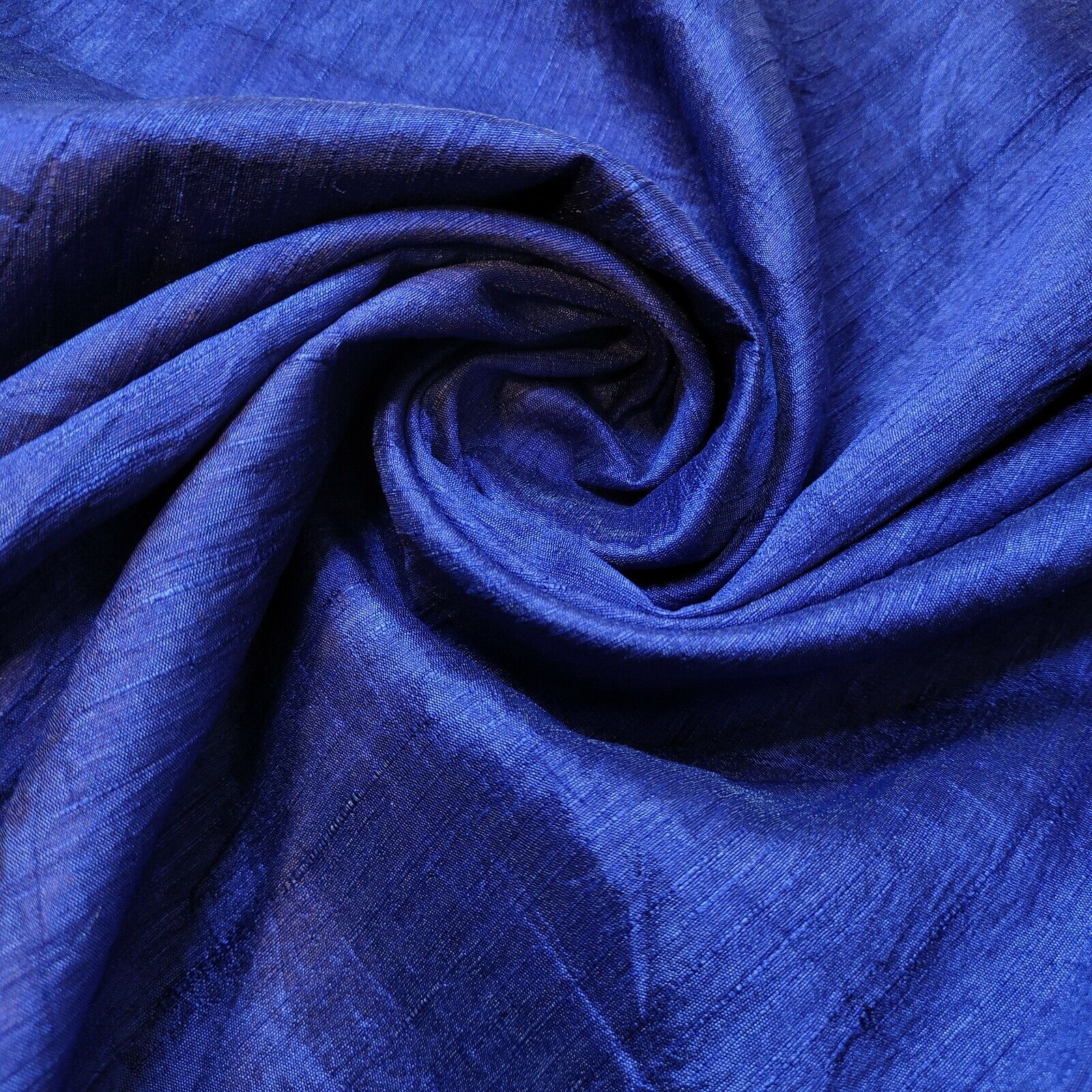 Plain Slub Faux Dupion Raw Silk Fabric – 100% Polyester – 44
