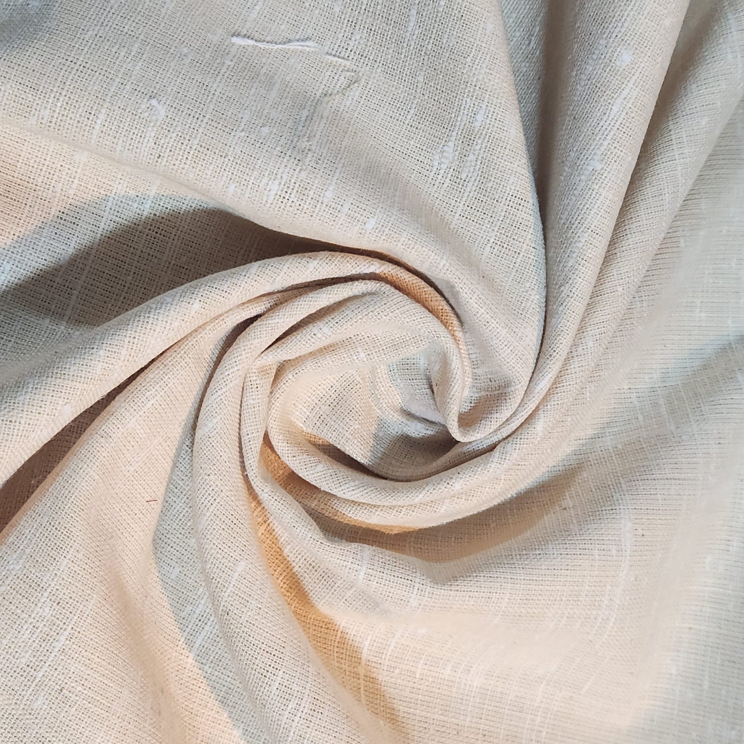 100% Natural Cotton Linen Fabric Soft Mélange Dress Craft Quilting Material 44"