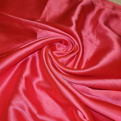 Satin Charmeuse Glossy Silky Polyester Fabric – 44" Wide – Bridal Dress, Craft & Event Material – 23m Bolt/Roll