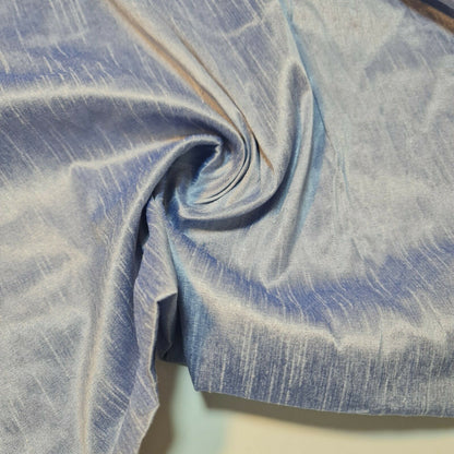 Plain Slub Faux Dupion Raw Silk Fabric – 100% Polyester – 44" Wide Upholstery, Bridal & Craft Material by the Metre