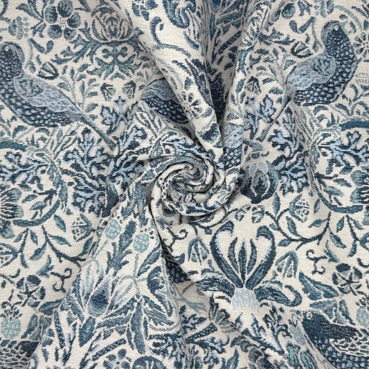 William Morris Cotton Rich Chenille Fabric | Luxury Upholstery 140cm Wide – 15M Roll