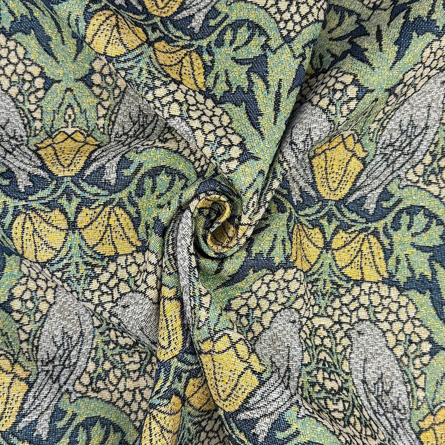 Double Selvedge Side-Matching Cotton Rich Tapestry Fabric | Luxury European Weave 55" (140cm) Wide – 15M Roll