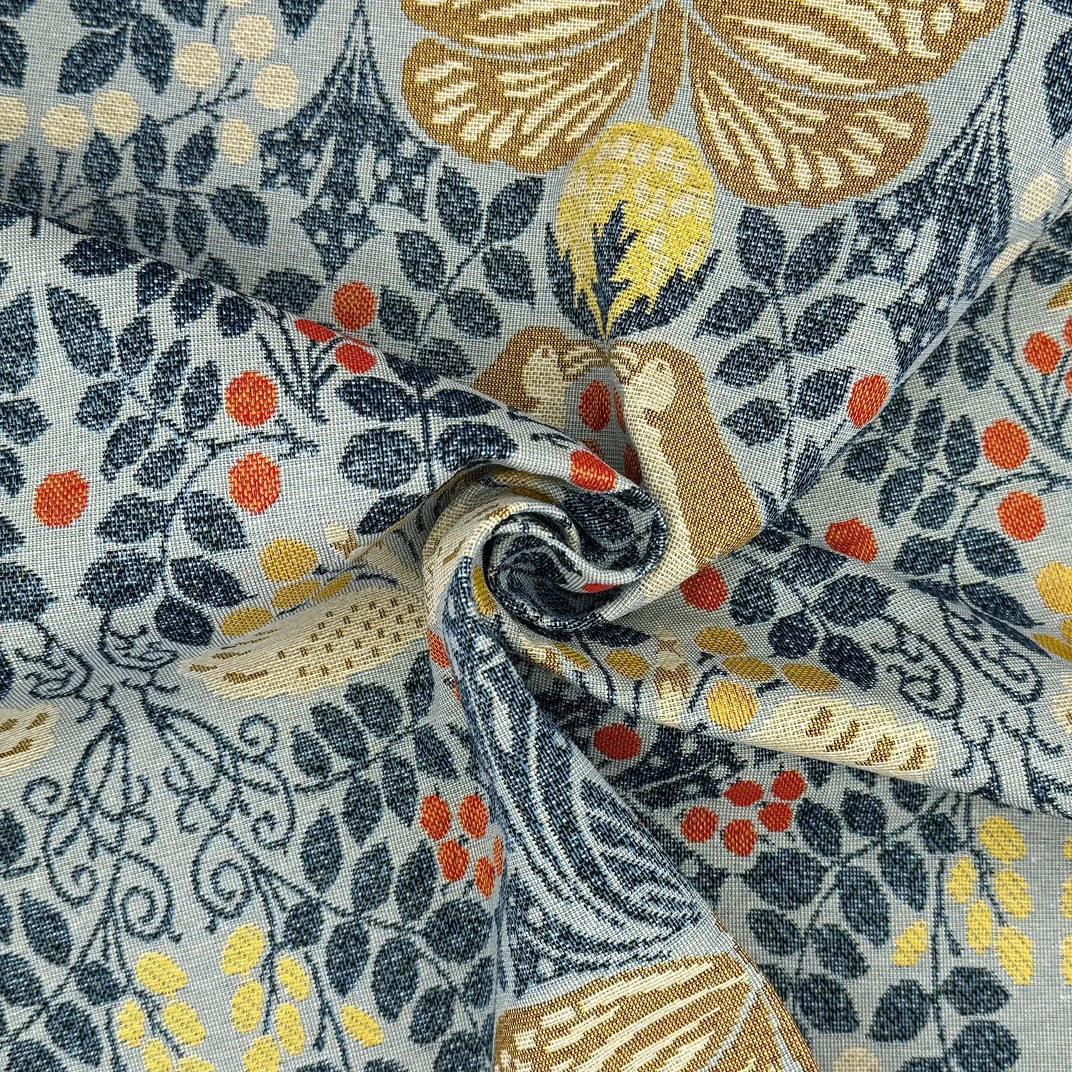 Double Selvedge Side-Matching Cotton Rich Tapestry Fabric | Luxury European Weave 55
