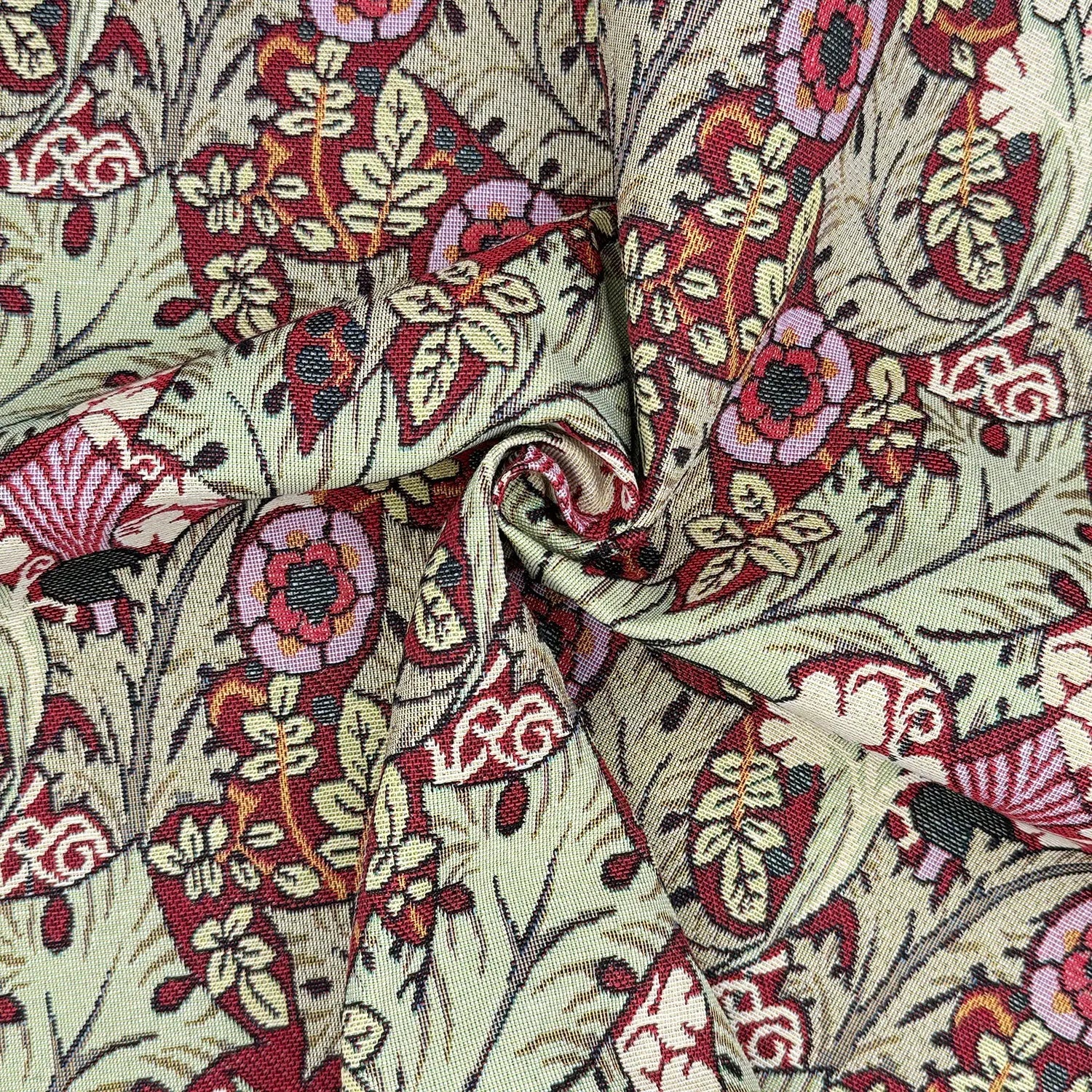 Double Selvedge Side-Matching Cotton Rich Tapestry Fabric | Luxury European Weave 55