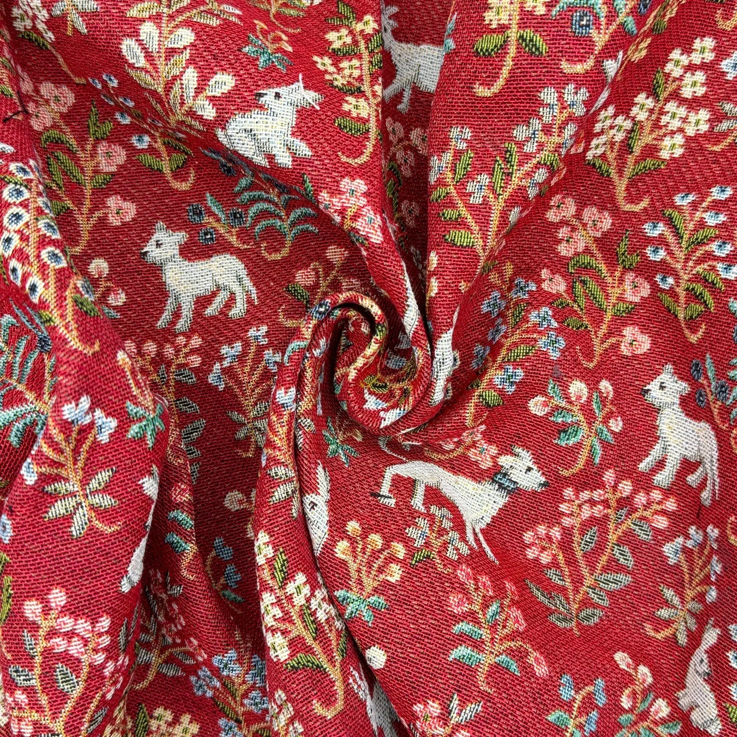 Double Selvedge Side-Matching Cotton Rich Tapestry Fabric | Luxury European Weave 55