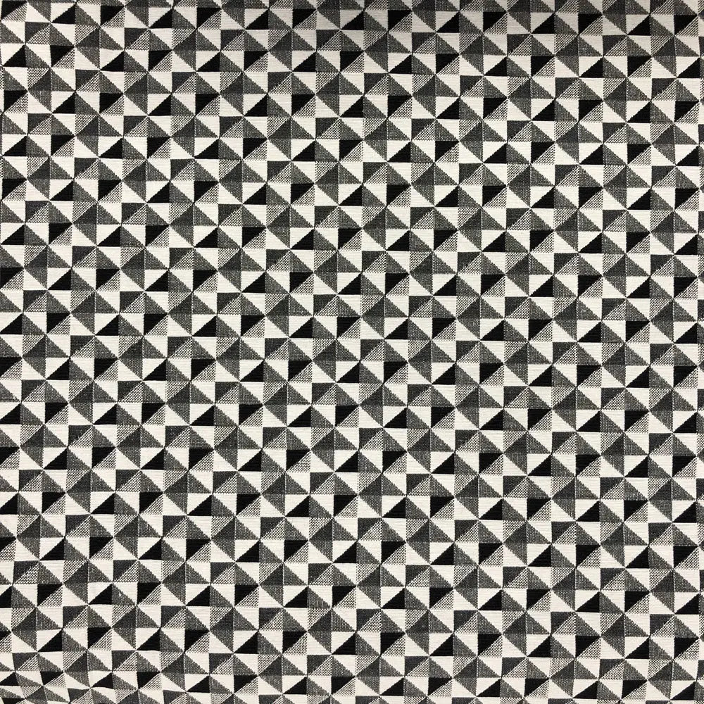 New World Tapestry Black & White Fabric | Luxury Cotton Rich Tapestry 55" (140cm) Wide – 15M Roll