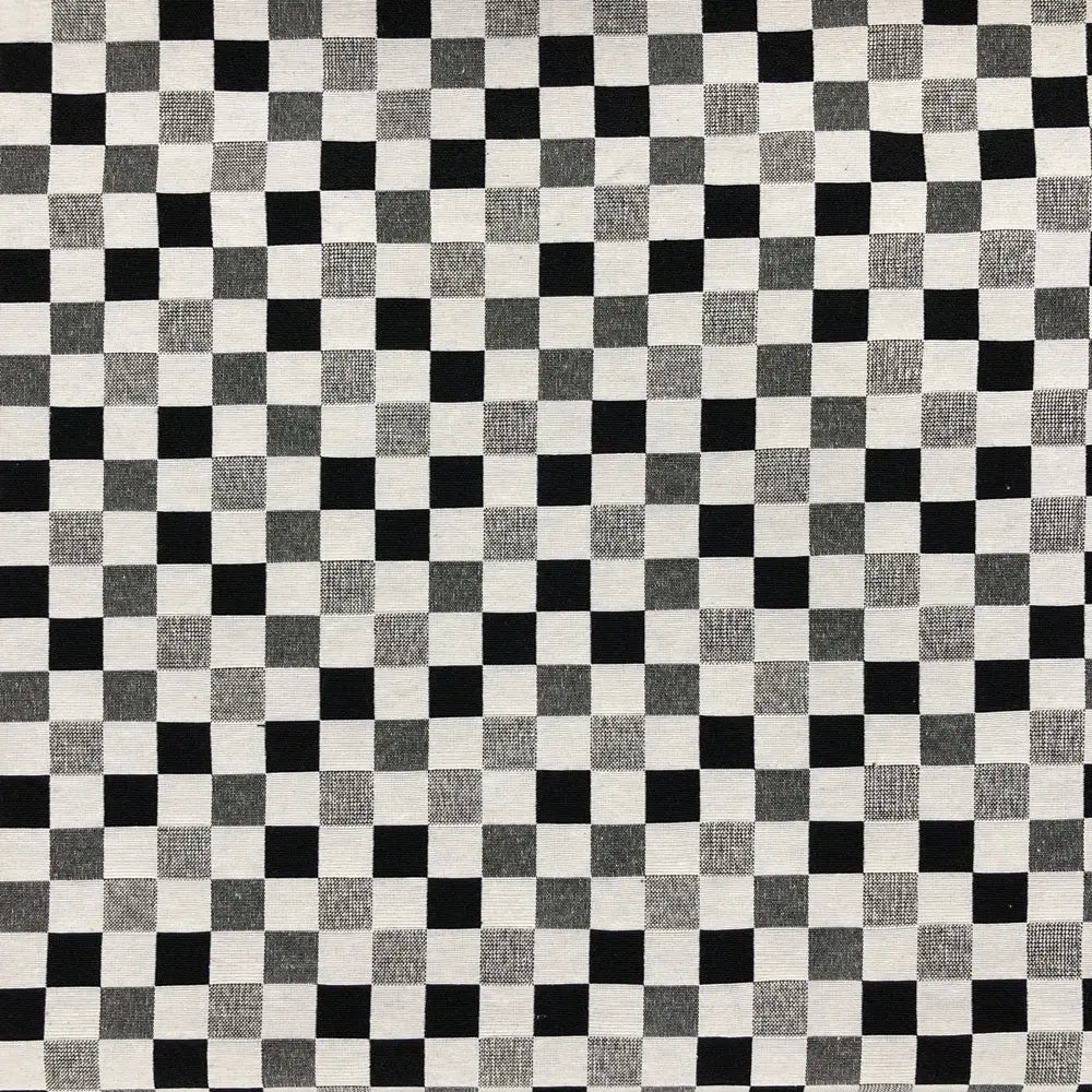 New World Tapestry Black & White Fabric | Luxury Cotton Rich Tapestry 55" (140cm) Wide – 15M Roll