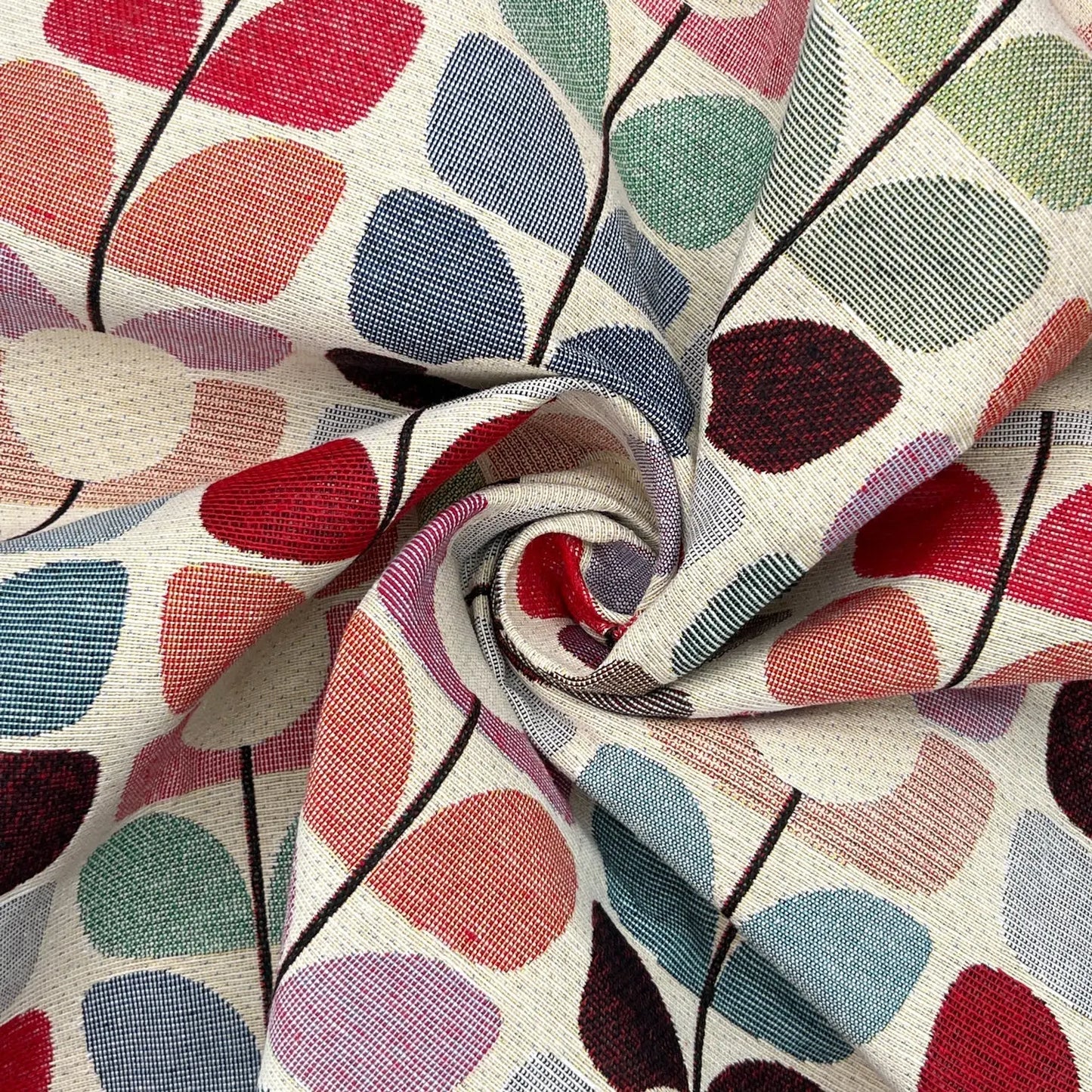 Luxury Cotton Rich Tapestry Fabric – New World Full Colour 55" (140cm) Wide – 15M Roll