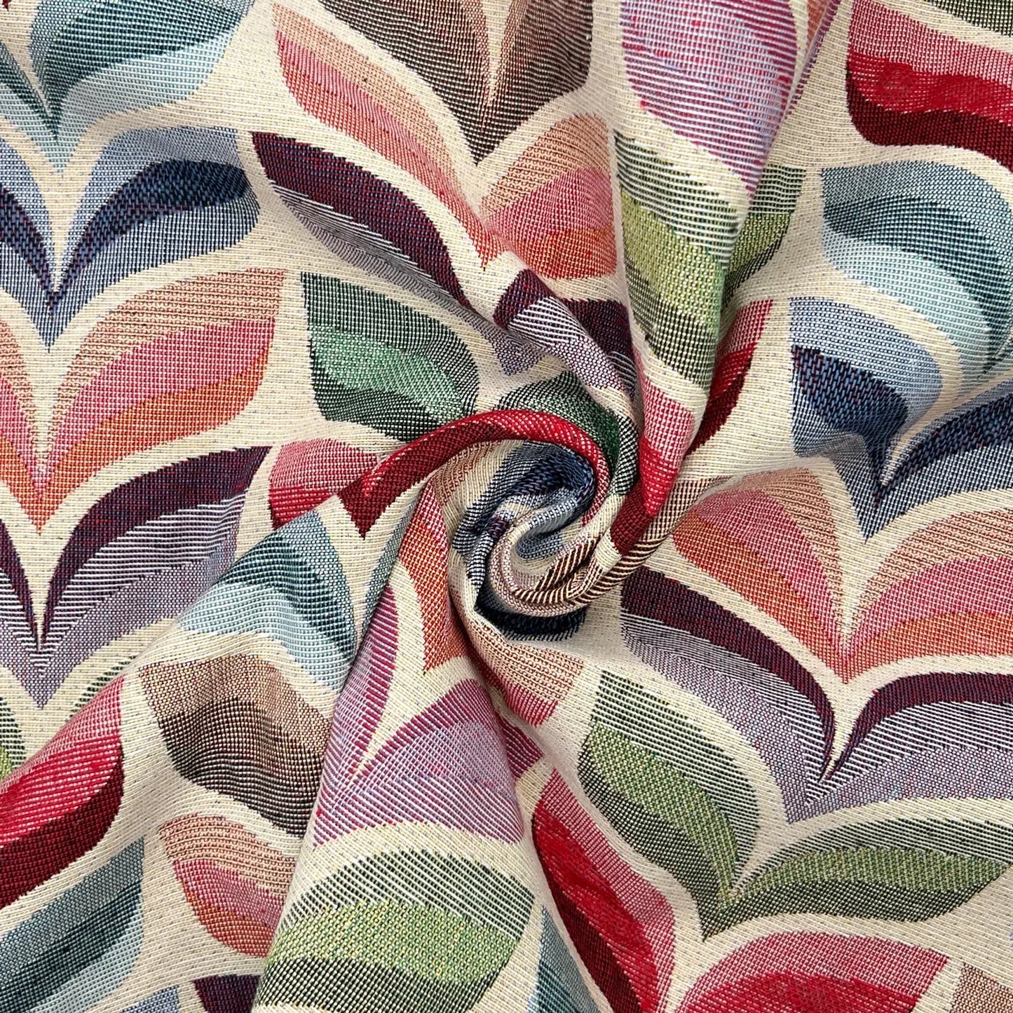 Luxury Cotton Rich Tapestry Fabric – New World Full Colour 55" (140cm) Wide – 15M Roll