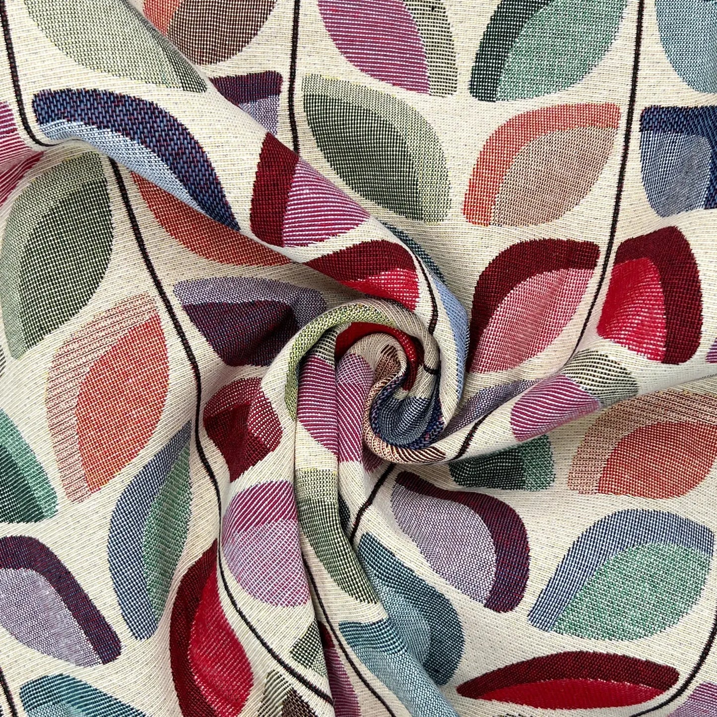 Luxury Cotton Rich Tapestry Fabric – New World Full Colour 55" (140cm) Wide – 15M Roll