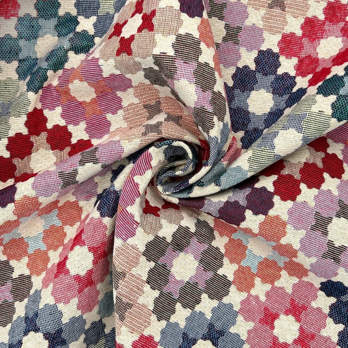 Luxury Cotton Rich Tapestry Fabric – New World Full Colour 55" (140cm) Wide – 15M Roll