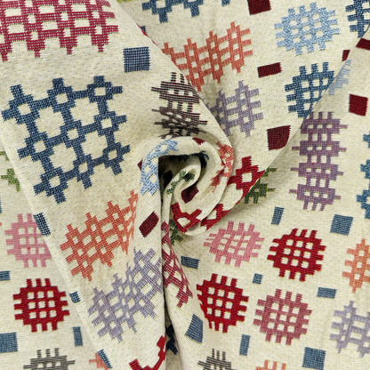 Luxury Cotton Rich Tapestry Fabric – New World Full Colour 55" (140cm) Wide – 15M Roll