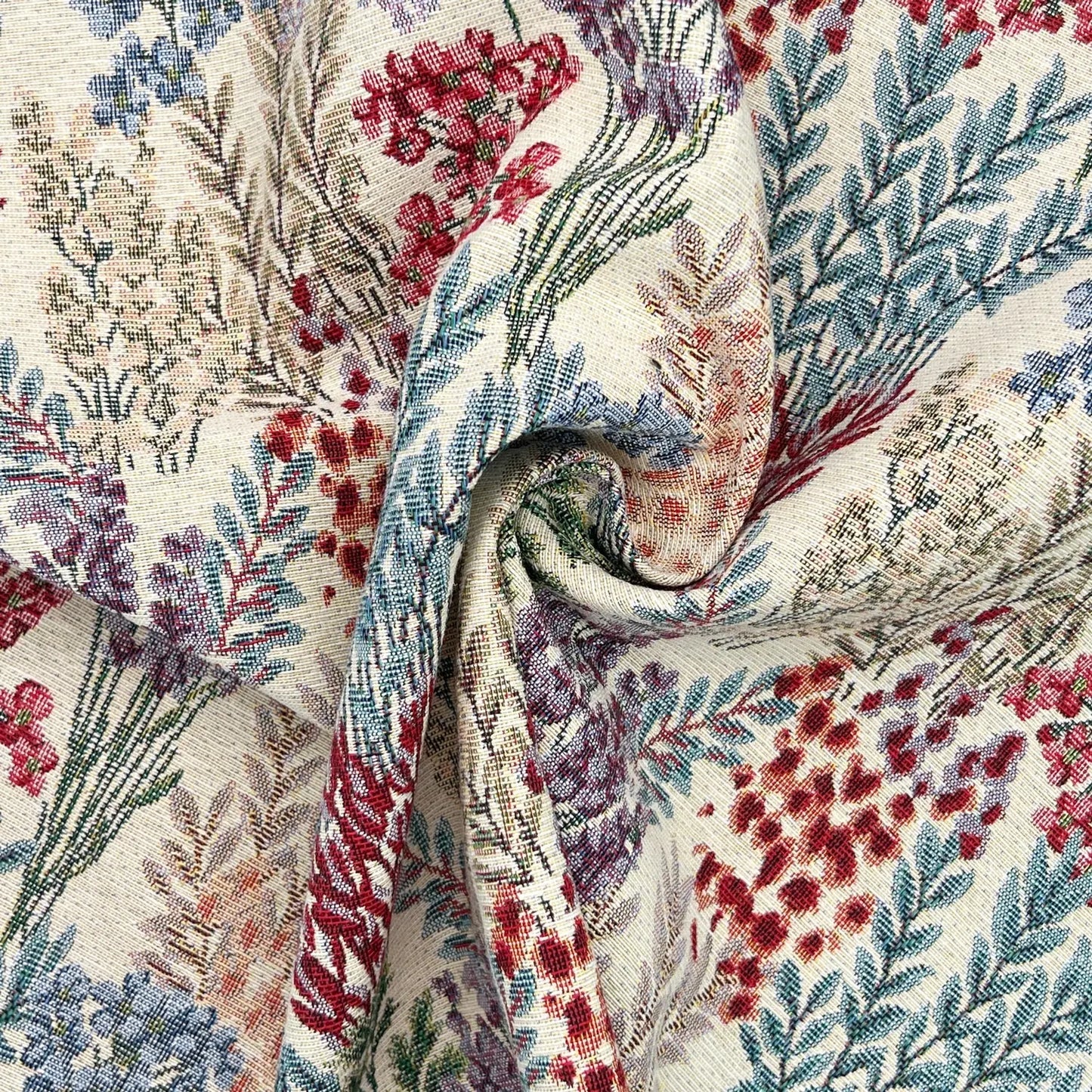 Luxury Cotton Rich Tapestry Fabric – New World Full Colour 55" (140cm) Wide – 15M Roll