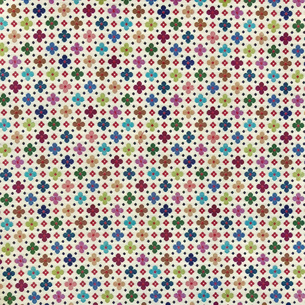 Luxury Cotton Rich Tapestry Fabric – New World Full Colour 55" (140cm) Wide – 15M Roll