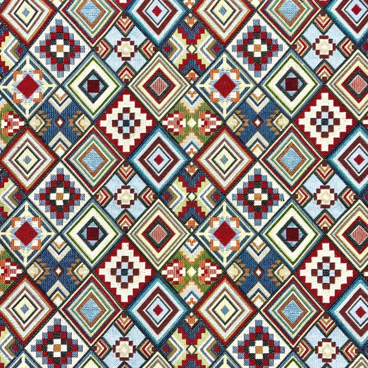 Luxury Cotton Rich Tapestry Fabric – New World Full Colour 55