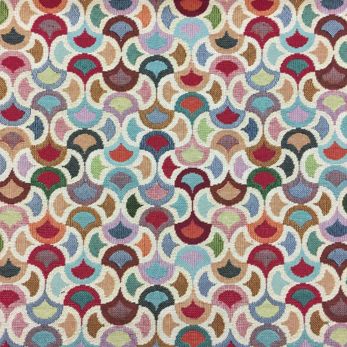 Luxury Cotton Rich Tapestry Fabric – New World Full Colour 55" (140cm) Wide – 15M Roll