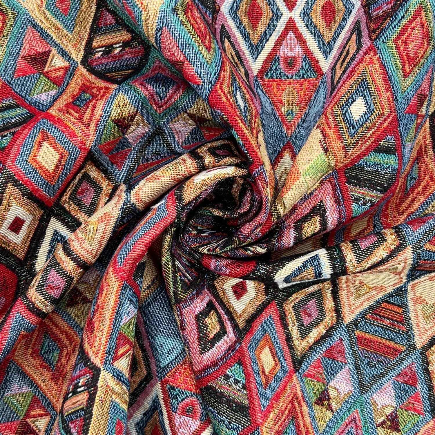 Luxury Cotton Rich Tapestry Fabric – New World Full Colour 55