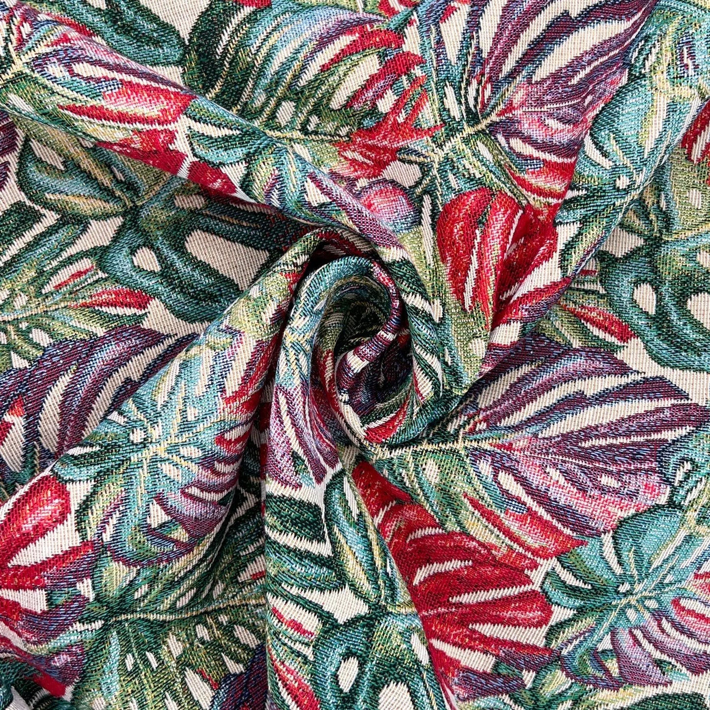 Luxury Cotton Rich Tapestry Fabric – New World Full Colour 55" (140cm) Wide – 15M Roll