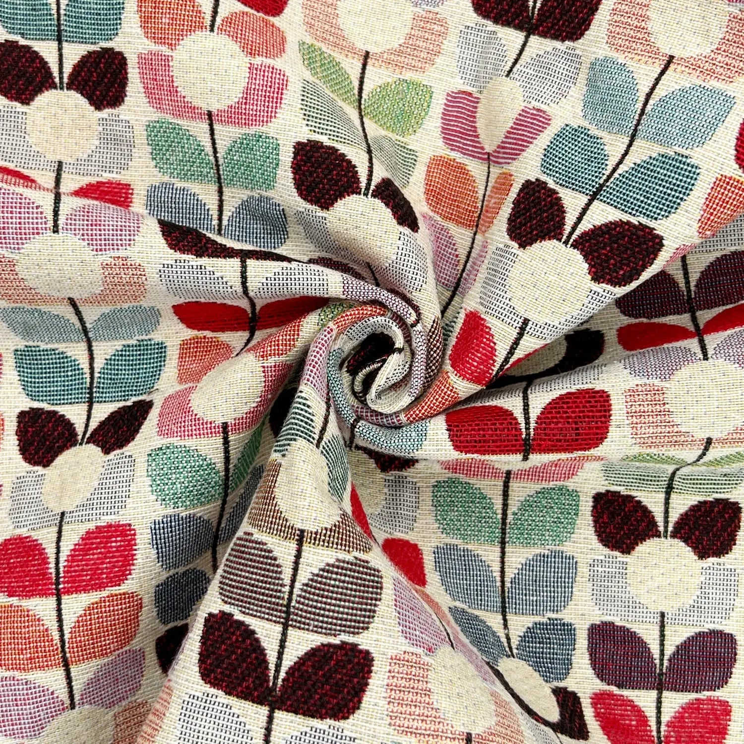 Luxury Cotton Rich Tapestry Fabric – New World Full Colour 55