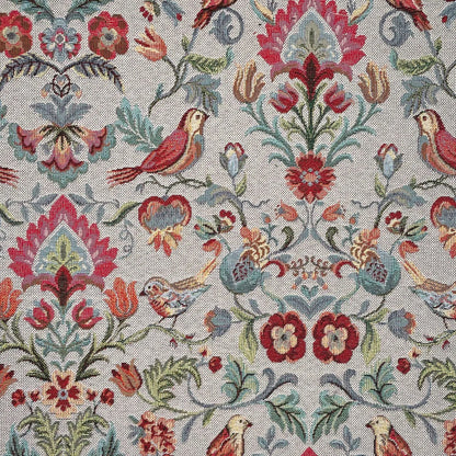 Luxury Cotton Rich Tapestry Fabric – New World Full Colour 55" (140cm) Wide – 15M Roll