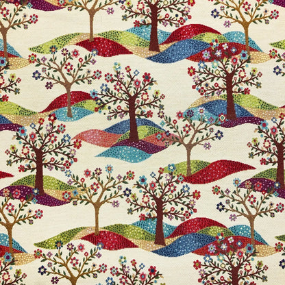 Luxury Cotton Rich Tapestry Fabric – New World Full Colour 55" (140cm) Wide – 15M Roll