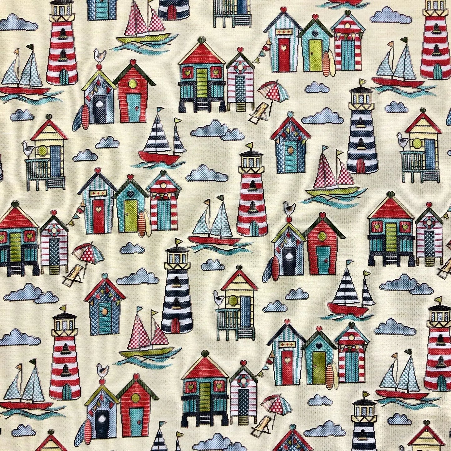 Luxury Cotton Rich Tapestry Fabric – New World Full Colour 55" (140cm) Wide – 15M Roll