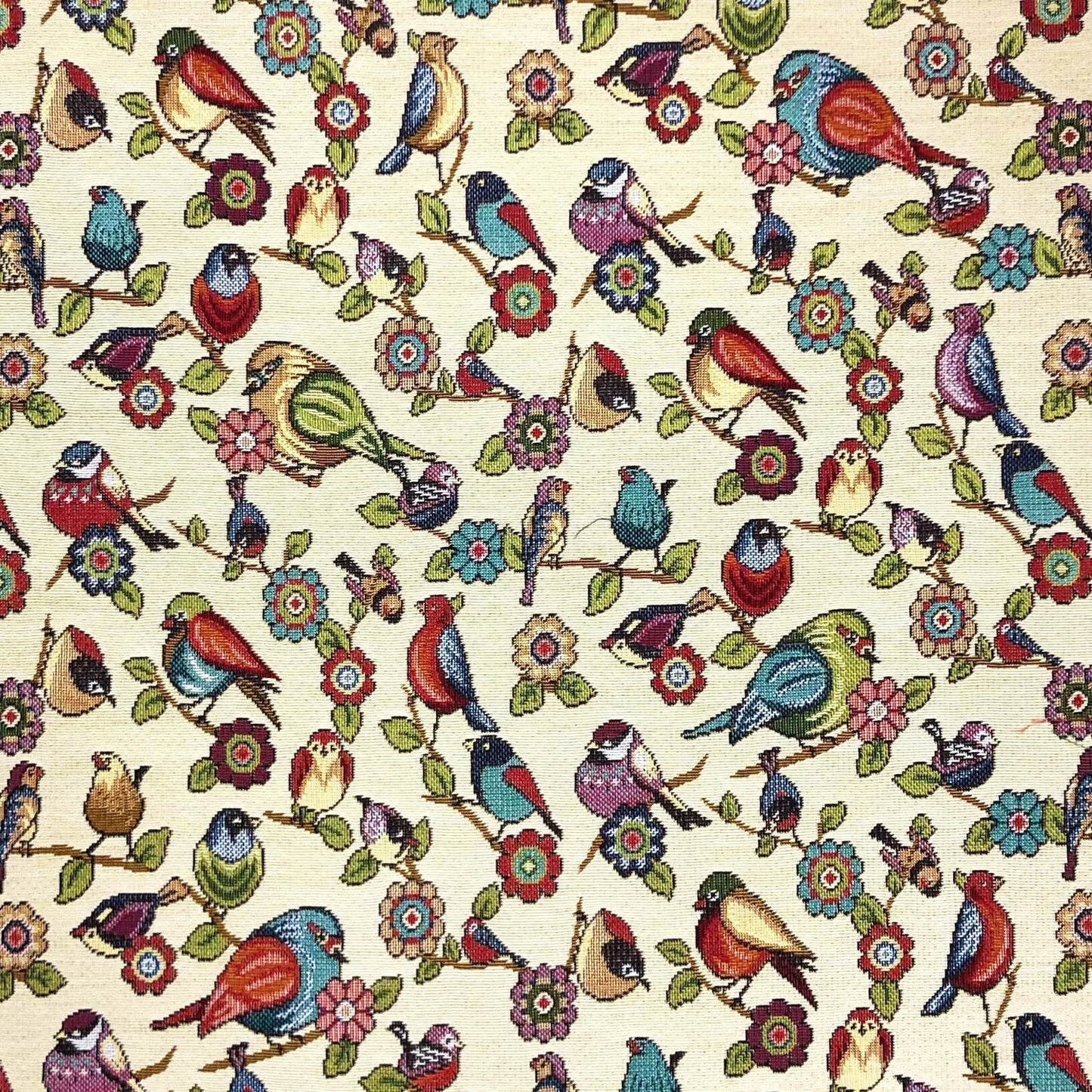Luxury Cotton Rich Tapestry Fabric – New World Full Colour 55" (140cm) Wide – 15M Roll