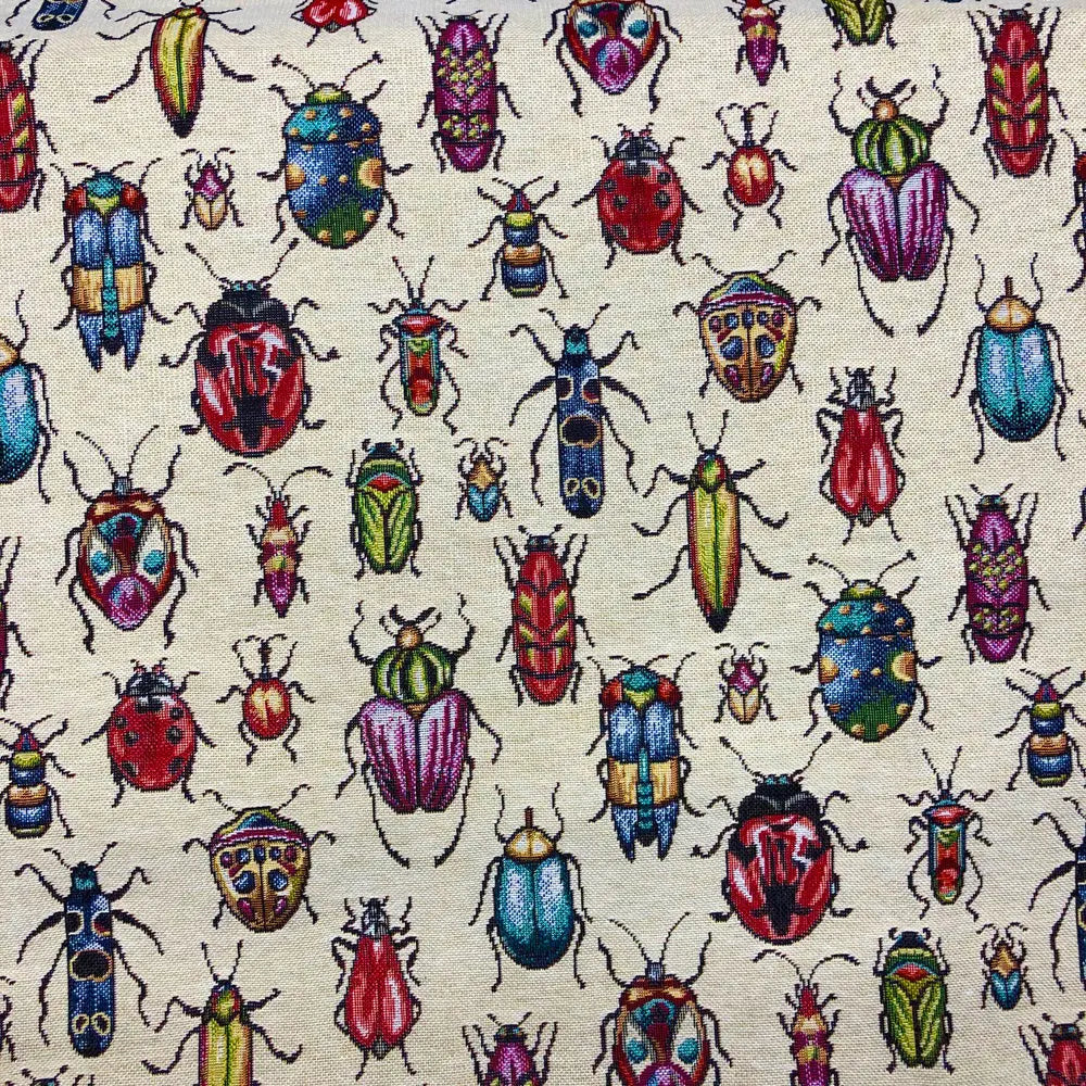 Luxury Weight Cotton Rich Tapestry Fabric | New World Full Colour 55