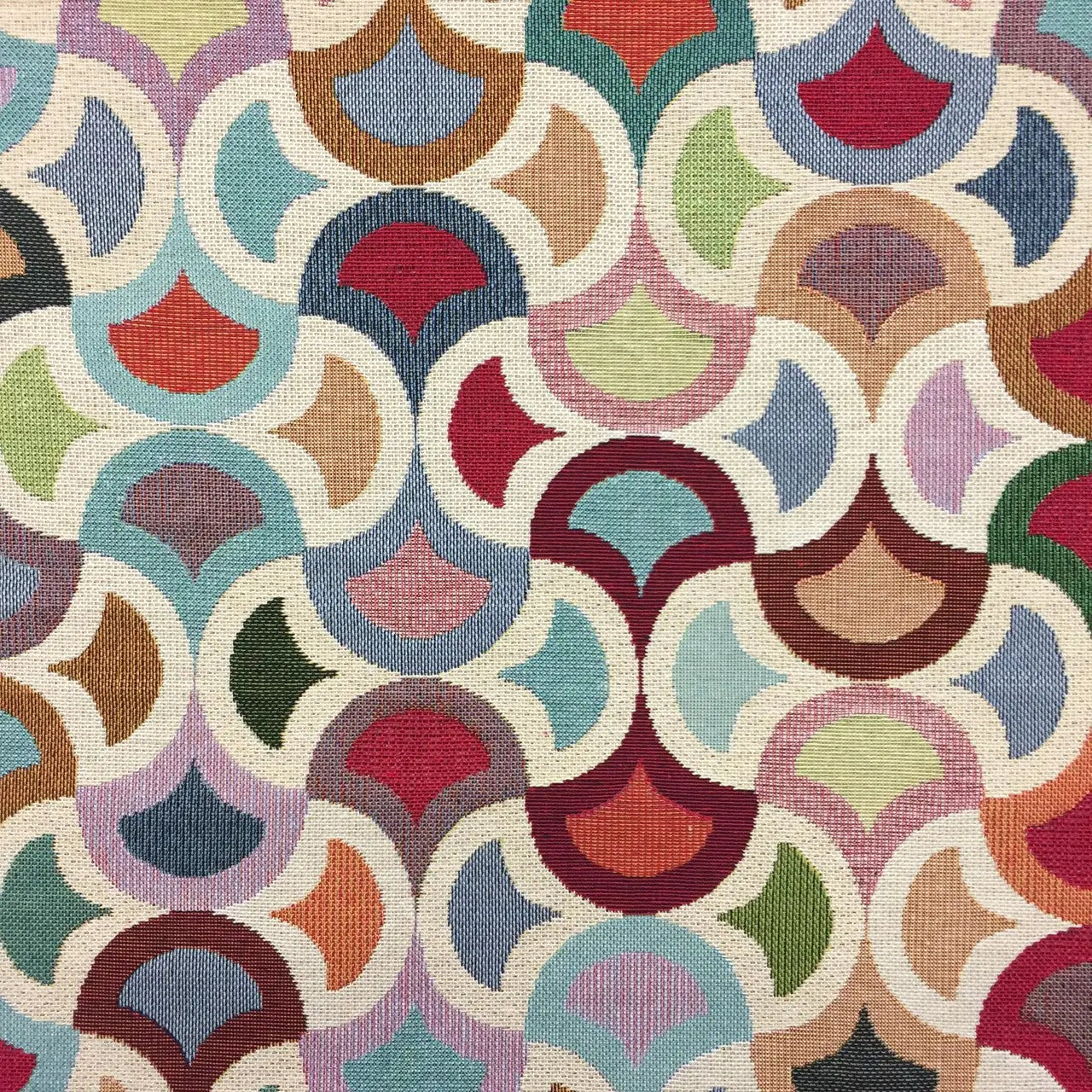 Luxury Cotton Rich Tapestry Fabric – New World Full Colour 55" (140cm) Wide – 15M Roll