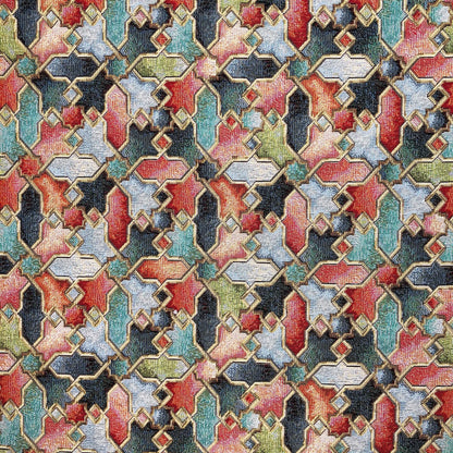 Luxury Cotton Rich Tapestry Fabric – New World Full Colour 55" (140cm) Wide – 15M Roll