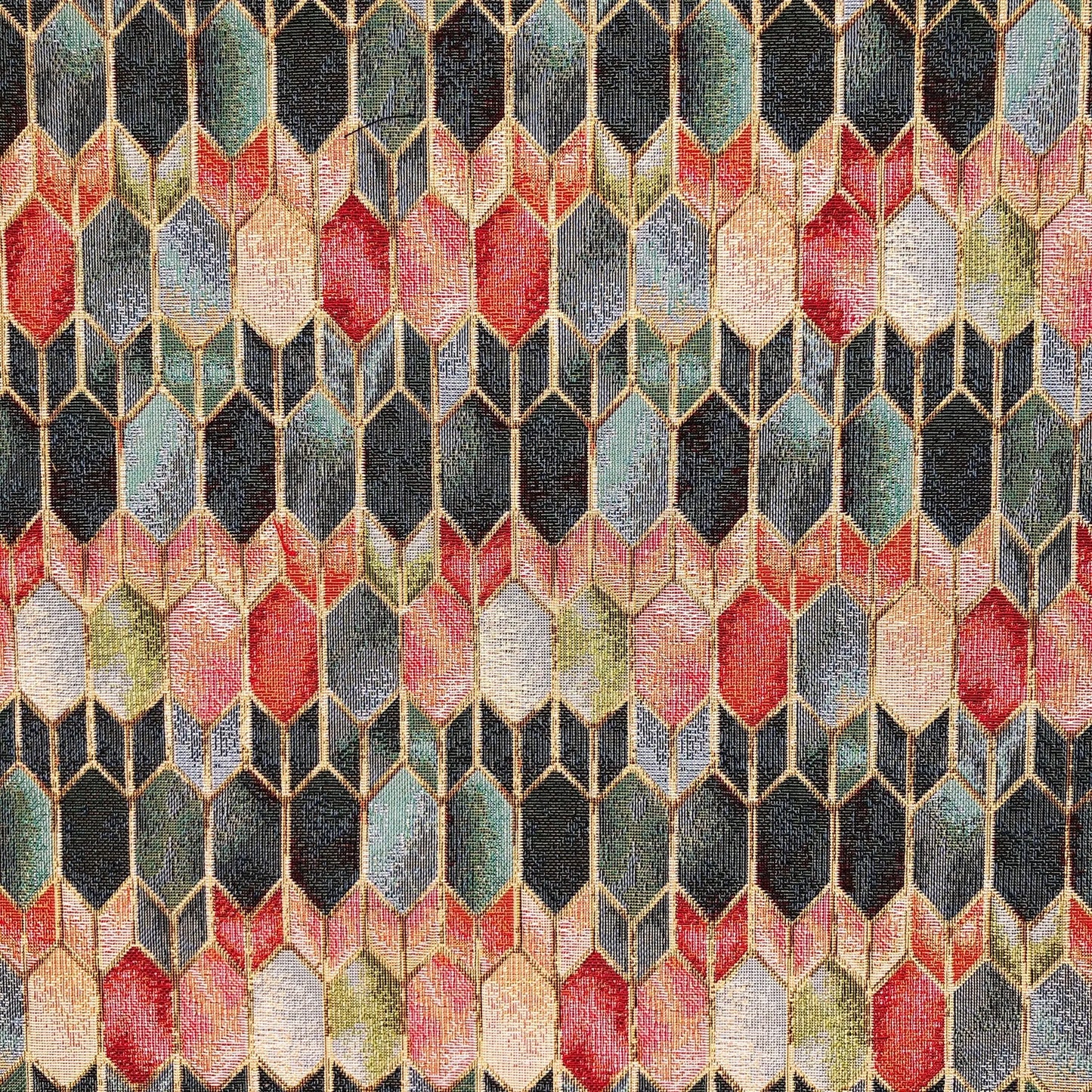 Luxury Cotton Rich Tapestry Fabric – New World Full Colour 55" (140cm) Wide – 15M Roll